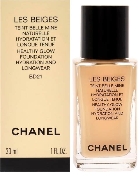 chanel les beiges healthy glow foundation bd21|chanel le blanc fluid foundation.